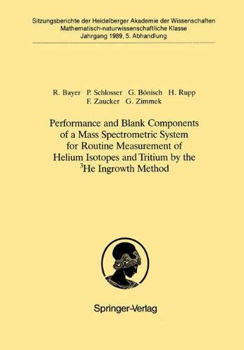 Performance And Blank Components Of A Mass Spectrometric