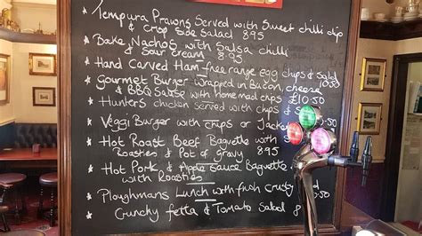 Menu At Worlds End Pub And Bar Knaresborough