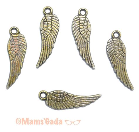 Lot De Breloques Ailes Pendentifs Ailes D Ange Couleur Etsy France