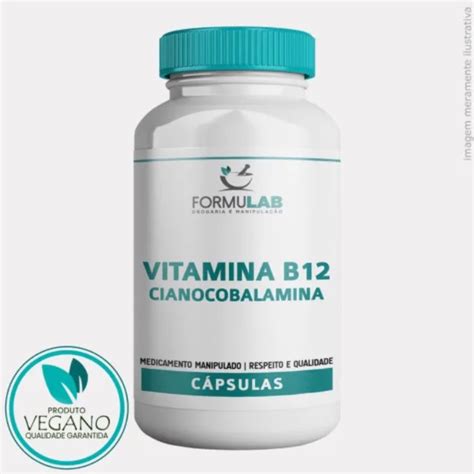 Vitamina B Mcg C Psulas Cianocobalamina Vegan Shopee Brasil