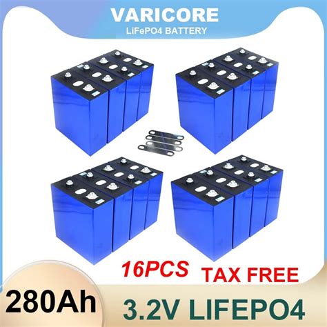 Pcs Varicore V Ah Battery Pack Lifepo V V Mah For E