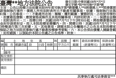 刊登法院公告民事裁定公示送達拍賣公告海外版公告報紙登報