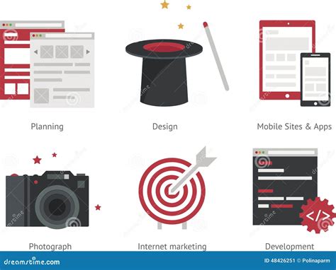 Illustration Of Planning Design Mobile Sites And Applications Camera