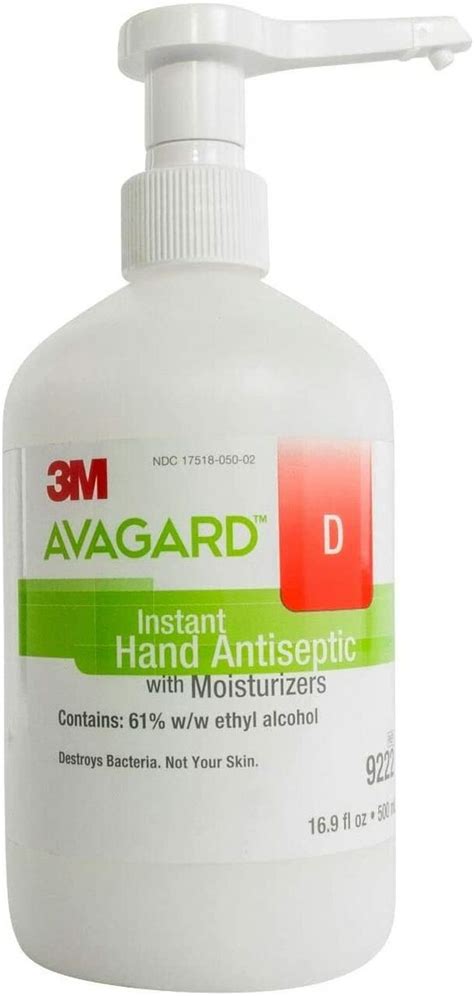 3m Avagard D Instant Hand Antiseptic Sanitizer With Moisturizers 3m