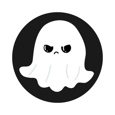 Premium Vector Cute Angry Ghost Character