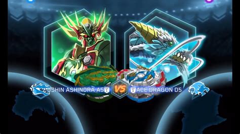 Ace Dragon Vs Bushin Ashindra Beyblade Burst App YouTube