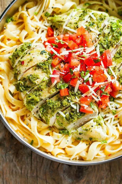 Pesto Chicken Pasta Recipe Healthy Chicken Pasta Recipe — Eatwell101