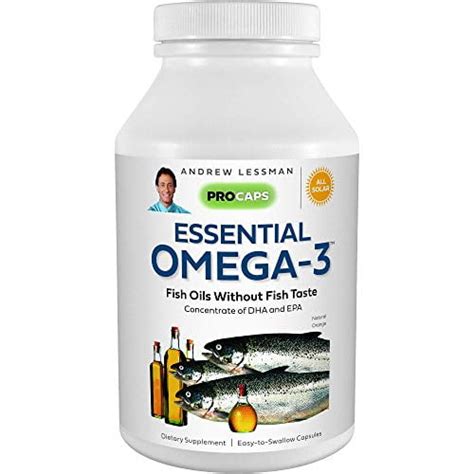 Andrew Lessman Essential Omega-3 Orange - 180 Softgels - Ultra-Pure ...