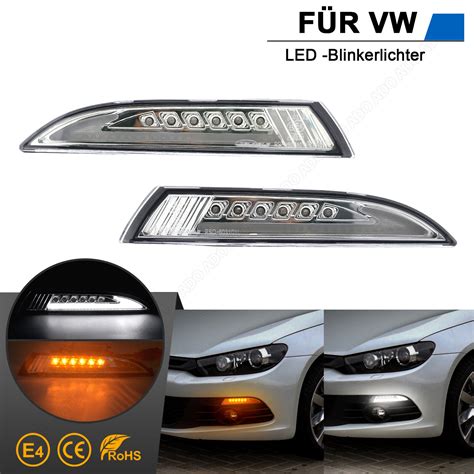 Led Frontblinker Standlicht Blinker Klarglas für VW Scirocco 3 III 137