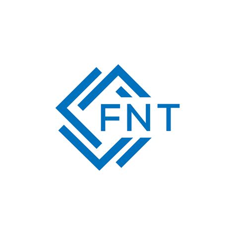 Fnt Letra Logo Diseño En Blanco Antecedentes Fnt Creativo Circulo