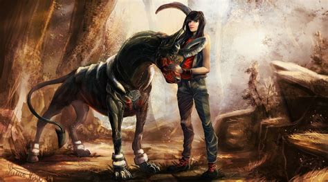 4K Ultra HD Houndoom Encounter - Anime Fantasy by Roiuky