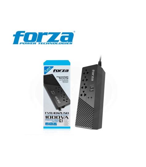 ESTABILIZADOR FORZA 1000VA 4 TOMAS FVR 1012 P USB