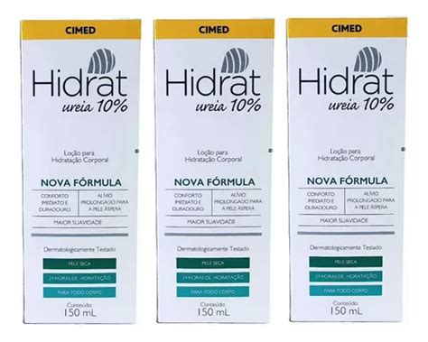 Kit 03 Hidratante Emoliante Hidrat Ureia 10 150 Ml Cimed