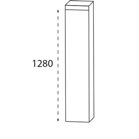 Puris c puro Mittelschrank mit einer Tür 30 cm