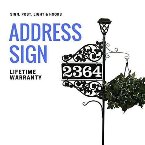 Reflective Address Sign Driveway Marker Double Sided