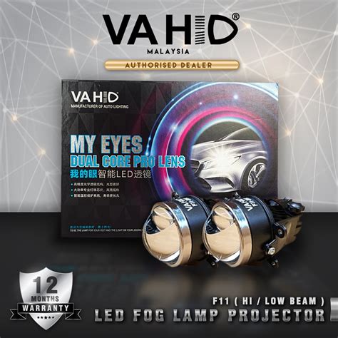 VAHID F11 LED Fog Light Projector Lens FogLamp 6000K White 3000k Yellow