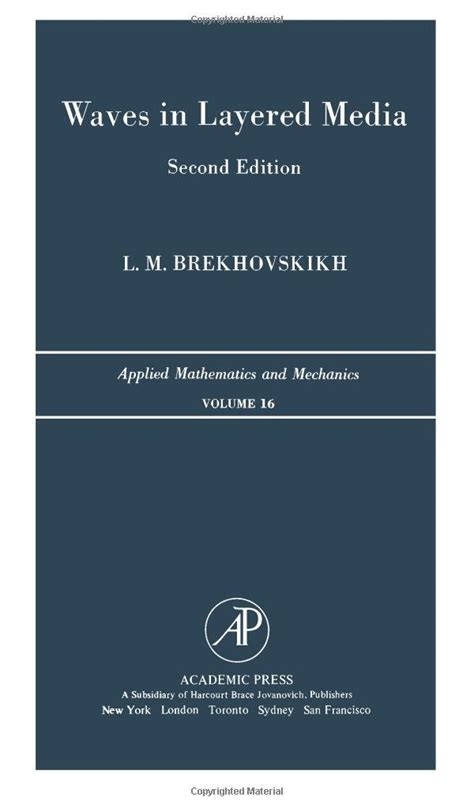 Waves In Layered Media Brekhovskikh