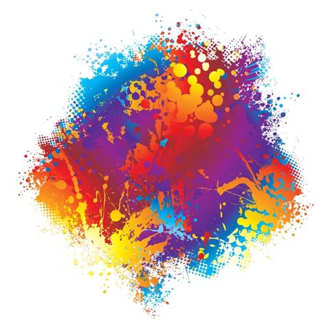 Ink Splat Grunge Colour Stock Vector Image By Nicemonkey 5482041