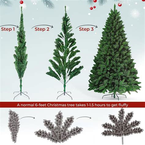 Artificial Christmas Tree Pine Bushy With Metal Stand