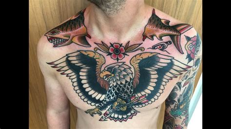 Top 76+ american traditional eagle chest tattoo best - in.cdgdbentre