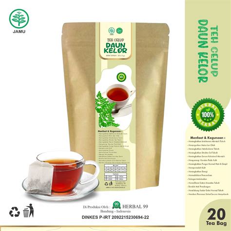 Teh Celup Daun Kelor Moringa Tea Herbal Asli Original Daun Kelor