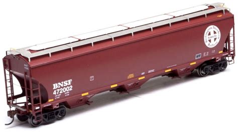 Athearn HO Scale Trinity 3-Bay Covered Hopper Car BNSF (Circle-Cross ...