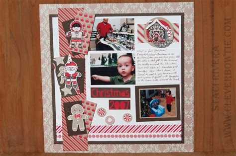 Cookie Cutter Christmas Scrapbook Layout By Staci Rivera At Clever Bow