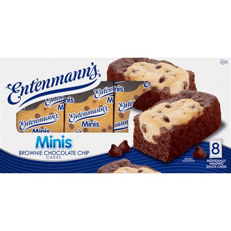 Entenmann S Minis Brownie Chocolate Chip Cakes Count Tony S