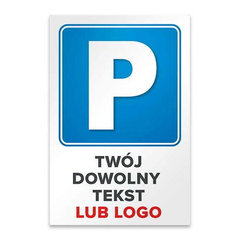 Tabliczka PARKING Personalizacja Druk Na PCV 3040 MDS