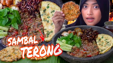 SAMBAL TERONG MUKBANG SAMBAL TERONG VIRAL TIKTOK BELALANG JENGKOL