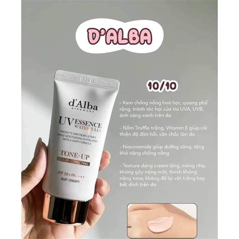 Kem chống nắng nâng tông da d Alba Waterfull Tone up Sun Cream SPF 50