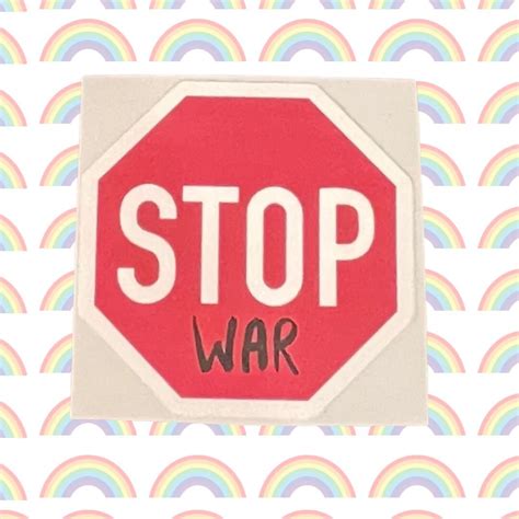 Stop War Stop Sign Sticker Graffiti Stop Sign - Etsy