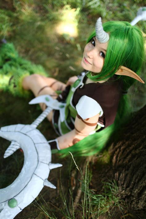 Dryad Soraka cosplay 2014 by iceflamemiracle on DeviantArt