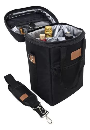 Bolsa Térmica Porta Vinho Wine Bag 4 Garrafas MercadoLivre