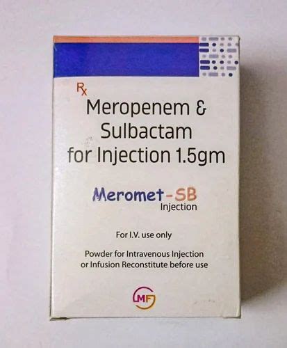 MEROMET SB 1 5MG MEROPENEM SULBACTAM FOR INJ 1 5MG At 900 Vial