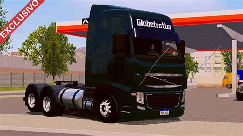 Skin Volvo Fh Verde Na Carretinha Eixos Qualificada Exclusivo