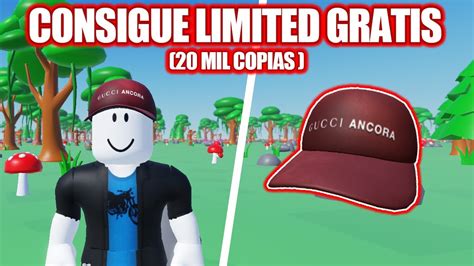 LIMITED CONSIGUE GORRA GUCCI ANCORA GRATIS En ROBLOX AGOTADO