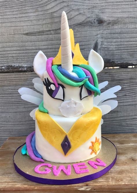 Princess Celestia Cake | Cake, Birthday candles, Desserts