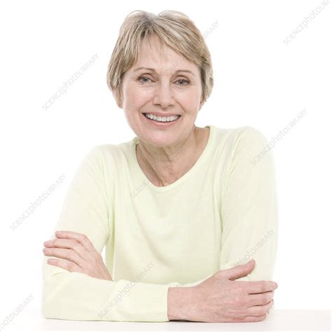 Smiling Senior Woman Stock Image F002 8016 Science Photo Library