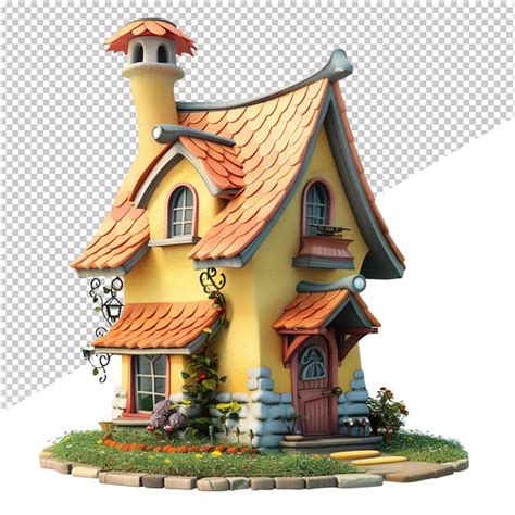 Premium PSD Gnome House Set