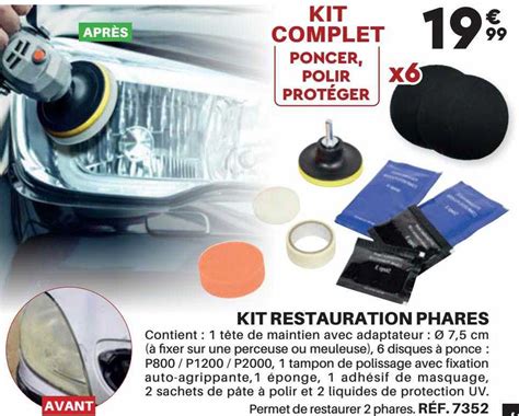 Promo Kit Restauration Phares Chez Shopix Icatalogue Fr