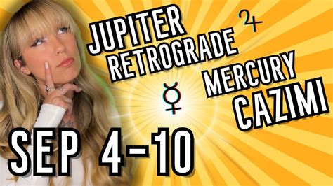 Jupiter Retrograde Mercury Cazimi Renewal Youtube