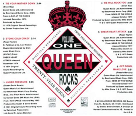 Queen Rocks promo CDs