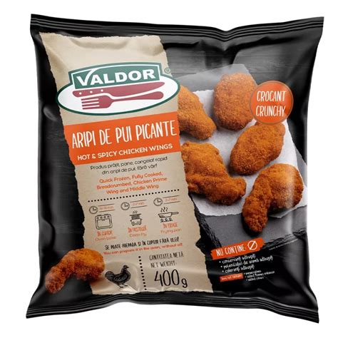 Carne Preparate Congelate ARIPI DE PUI PICANTE VALDOR 400G 1