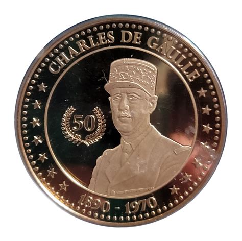 Médaille commémorative 50 ans de la mort de Charles de Gaulle 2020