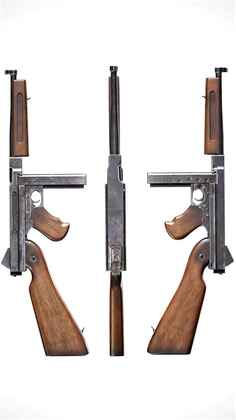 Thompson Submachine Gun | CGTrader