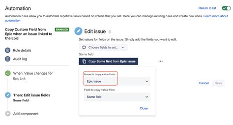 Automation For Jira A Rule Fails With The Error No Fields Or Field