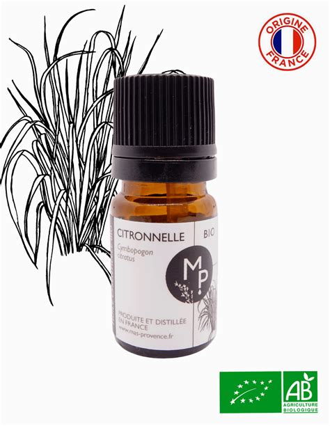 Huile Essentielle Citronnelle De Provence Bio Artisanat Fran Ais Ml