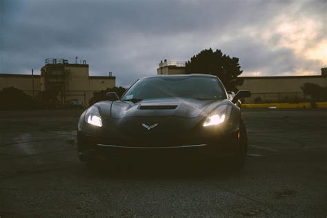 Back View of a Corvette Sports Car · Free Stock Photo