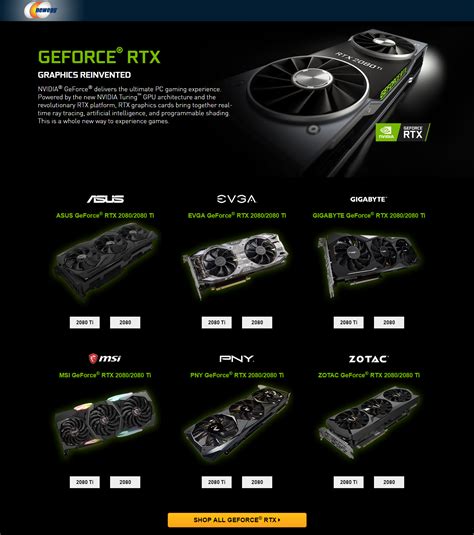 Newegg Lists GeForce RTX 2080 and 2080 Ti Graphics Cards Before